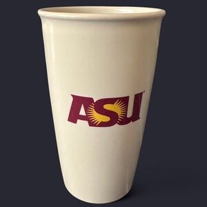 ASU Starbucks White Ceramic Coffee Travel Cup
